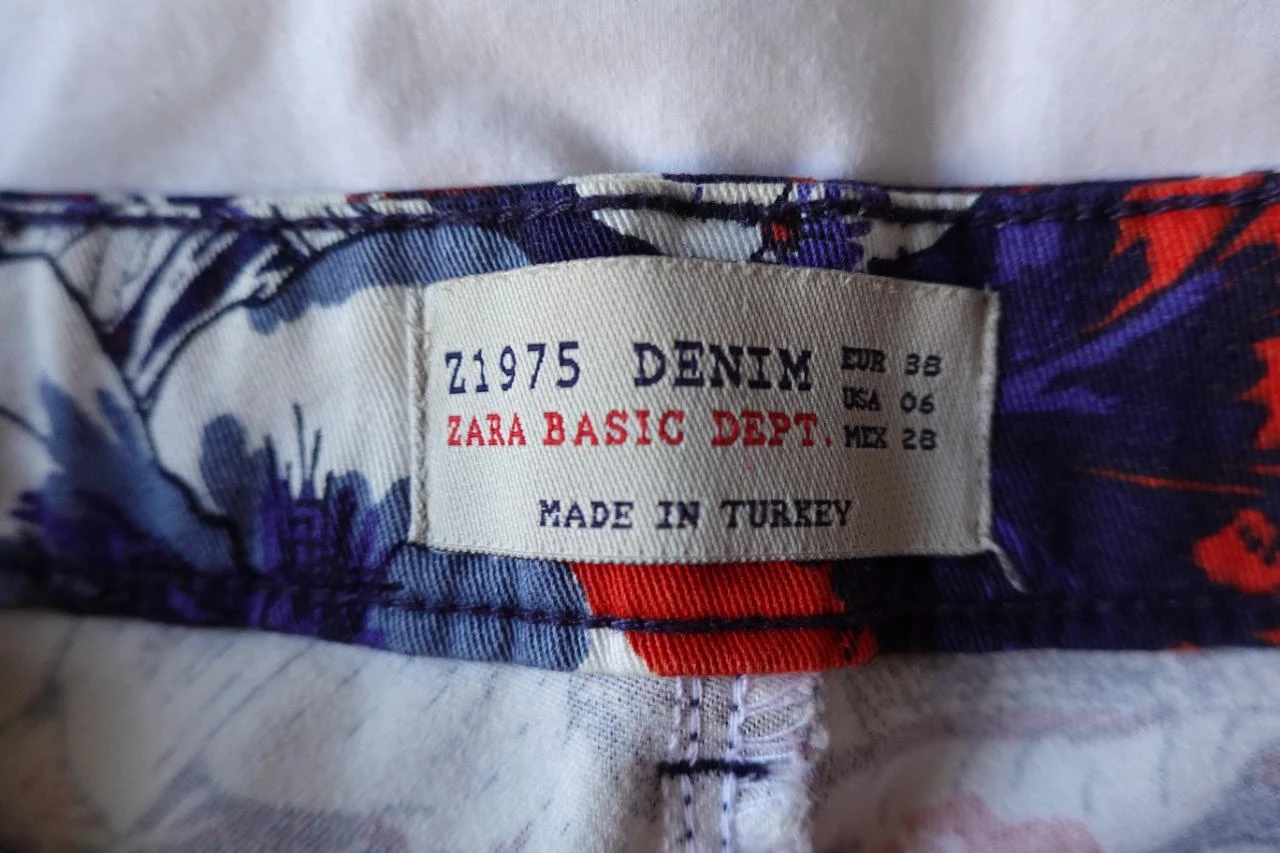 Zara Z1975 Floral Skinny Jeans Size 38 – photo 3